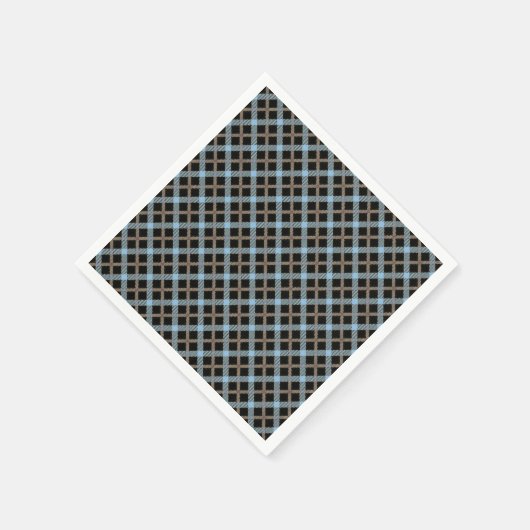 色の変更Plaid1 スタンダードカクテルナプキン (角)