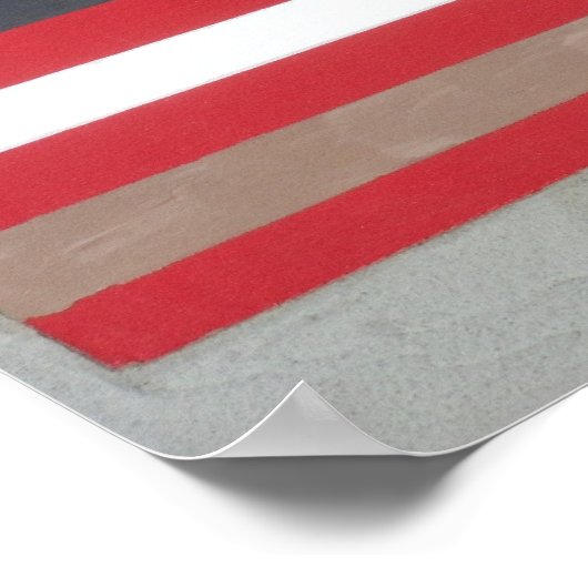 色の多い旗 ポスター (角)