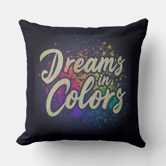 色の夢 クッション (正面)