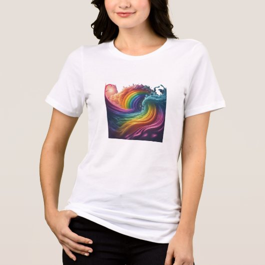 色の夢 トライブレンドTシャツ (正面)