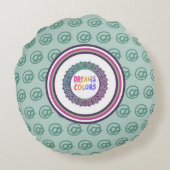 色の夢 ラウンドクッション (裏面)