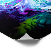 色の宇宙風 – パターンpareidolia ポスター (角)