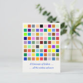 色の宇宙、虹&その他 – 81階調 ポストカード (スタンド正面)