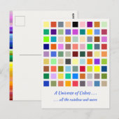 色の宇宙、虹&その他 – 81階調 ポストカード (正面/裏面)