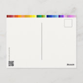 色の宇宙、虹&その他 – 81階調 ポストカード (裏面)