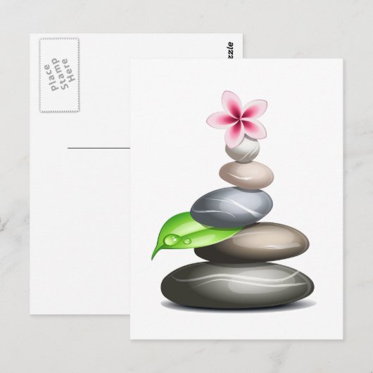 色の小石 ポストカード (正面/裏面)