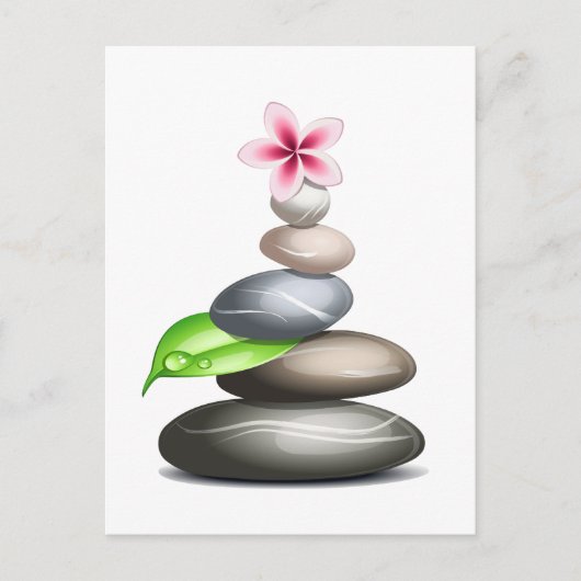 色の小石 ポストカード (正面)