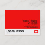 色の工場-赤(FF0000) 名刺 (裏面)