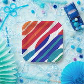 色の帯 ペーパープレート (パーティー)