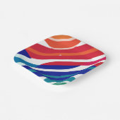色の帯 ペーパープレート (傾斜あり)