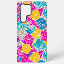 色の幾何学的な形状と鮮やか線