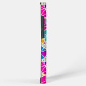 色の幾何学的な形状と鮮やか線 SAMSUNG GALAXYケース (右側面)