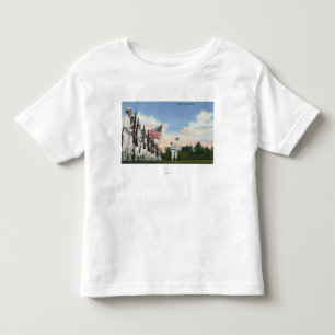 色の形成への挨拶-米国海軍 トドラーTシャツ