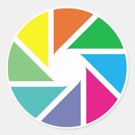 色の形 ラウンドシール (正面)