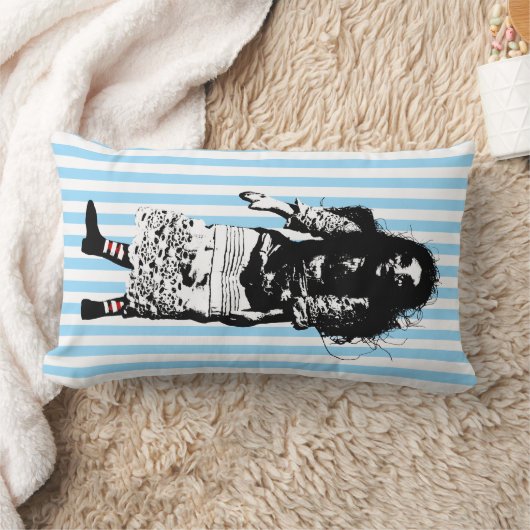 色の後置ストライプの型の人形枕 ランバークッション (ブランケット)