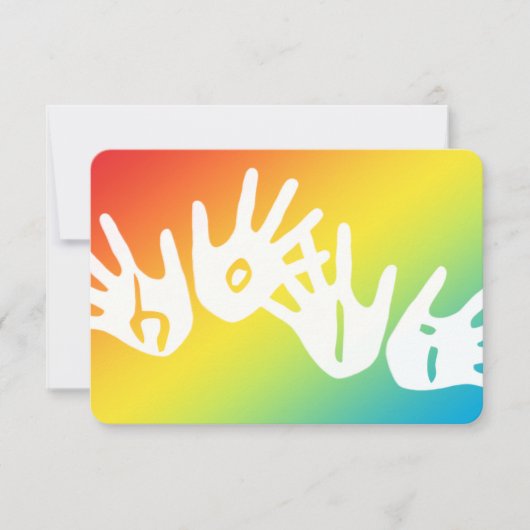 色の手を持たない 招待状 (正面)