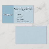 色の手描きの貝殻 名刺 (正面/裏面)