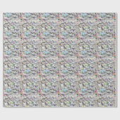 色の折り目を付けたマットラップ紙 ラッピングペーパー (フラット)