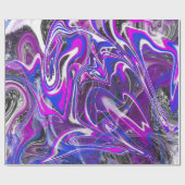 色の折り返しのブラシを切り替える紙 ラッピングペーパー (フラット)