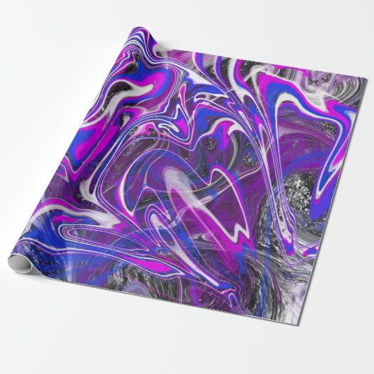 色の折り返しのブラシを切り替える紙 ラッピングペーパー (アンロールド)