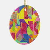 色の抽象的概念 セラミックオーナメント (右)