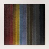 色の抽象芸術アートのストリポップ・アートのーミー塩辛い水色 ジグソーパズル (横)