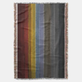 色の抽象芸術アートのストリポップ・アートのーミー塩辛い水色 スローブランケット (正面縦)