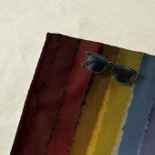 色の抽象芸術アートのストリポップ・アートのーミー塩辛い水色 ビーチタオル (インサイチュ)