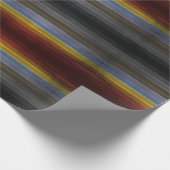 色の抽象芸術アートのストリポップ・アートのーミー塩辛い水色 ラッピングペーパー (角)