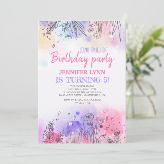 色の招待状の交響曲 招待状 (スタンド正面)