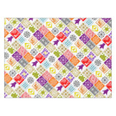 色の数々のクリスマス テーブルクロス (正面(横))