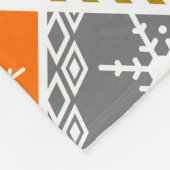 色の数々のクリスマス フリースブランケット (角)