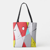 色の数々のグラフィック トートバッグ (裏面)