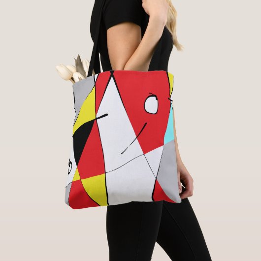 色の数々のグラフィック トートバッグ (クローズアップ)