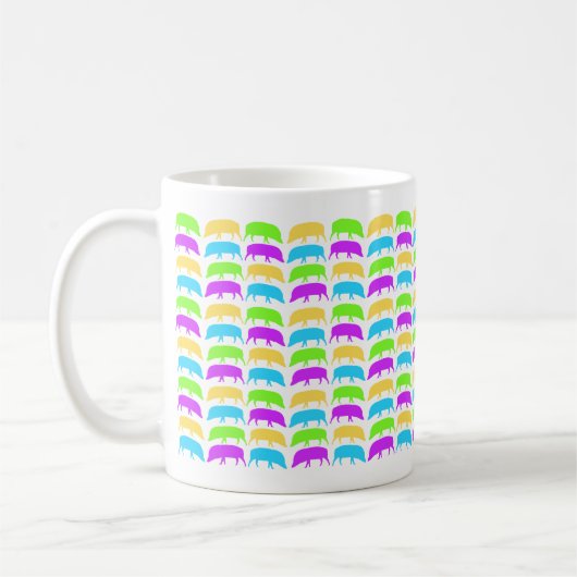 色の数々のジョグマグ コーヒーマグカップ (左)