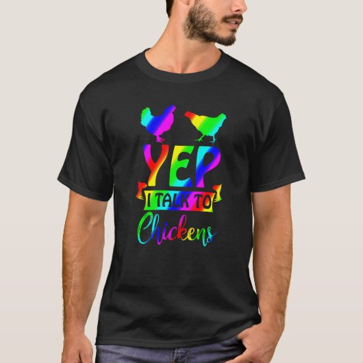 色の数々のチキンレディ Tシャツ (正面)