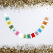 色の数々のハッピーバースデーパーティーのバンティングフラグ バンティングフラッグ