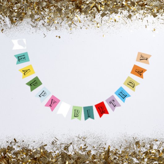 色の数々のハッピーバースデーパーティーのバンティングフラグ バンティングフラッグ