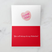 色の数々のハートグリーティングカード シーズンカード (内部)