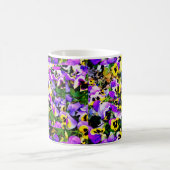 色の数々のパニの花マグ コーヒーマグカップ (中央)