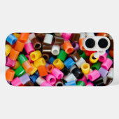 色の数々のビーズパターンiPhoneケース Case-Mate iPhoneケース (裏面 (横))