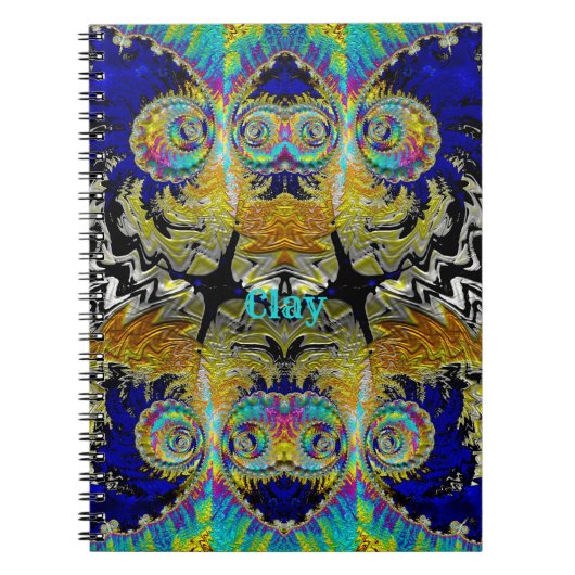 ~色の数々のフラクタルを描く ノートブック (正面)