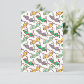 色の数々のブラパターン サンキューカード (スタンド正面)