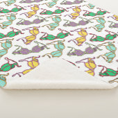 色の数々のブラパターン シェルパブランケット (3/4)