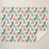 色の数々のブラパターン シェルパブランケット (正面(横))