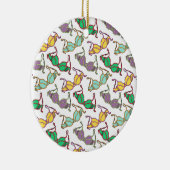 色の数々のブラパターン セラミックオーナメント (右)