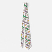 色の数々のブラパターン ネクタイ (裏面)