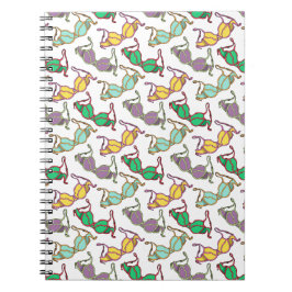 色の数々のブラパターン ノートブック