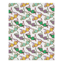 色の数々のブラパターン ポスター