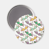 色の数々のブラパターン マグネット (正面/裏面)